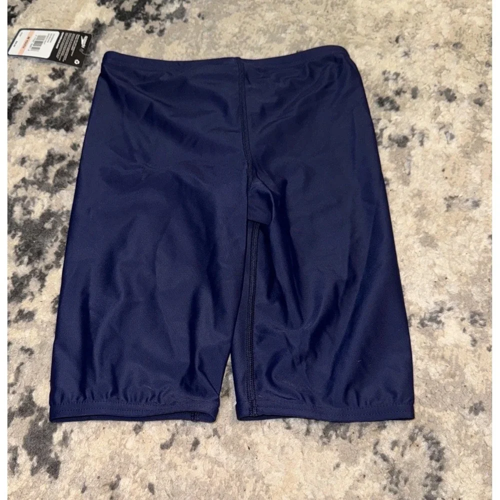 Speedo Boys Pro Flex Jammer Swimsuit Size 28 Blue Swim Competition NWT